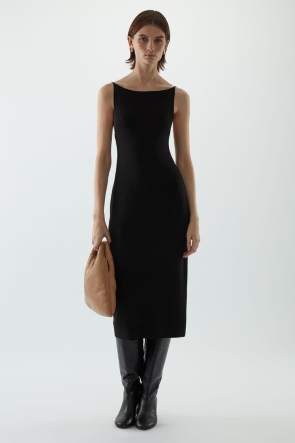 Cos 코스 백리스 니티드 슬립드레스 상품이미지1