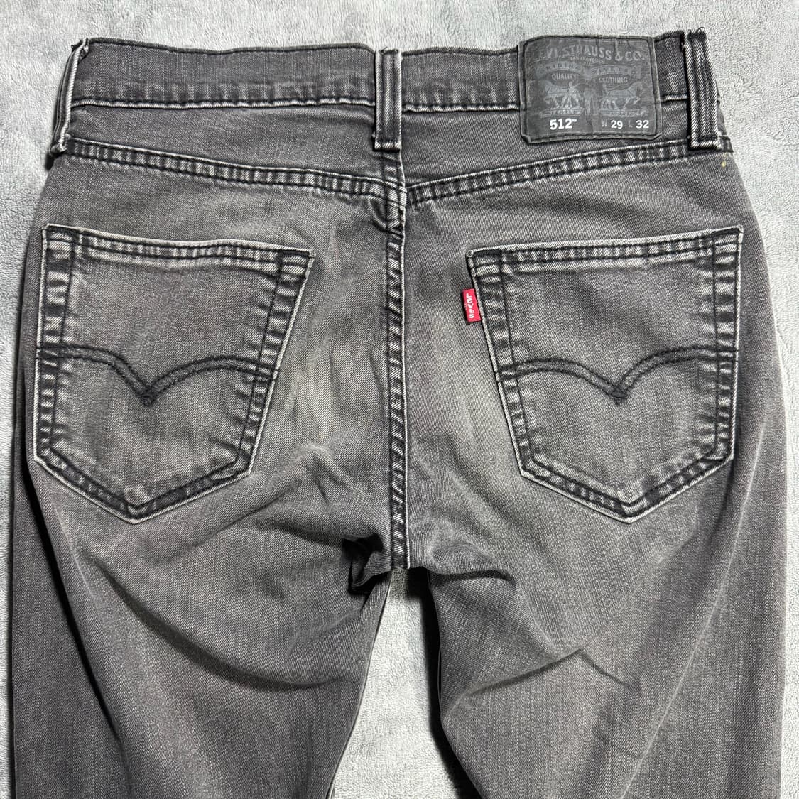 리바이스 512 블랙패치 데님 팬츠 29X32 상품이미지4