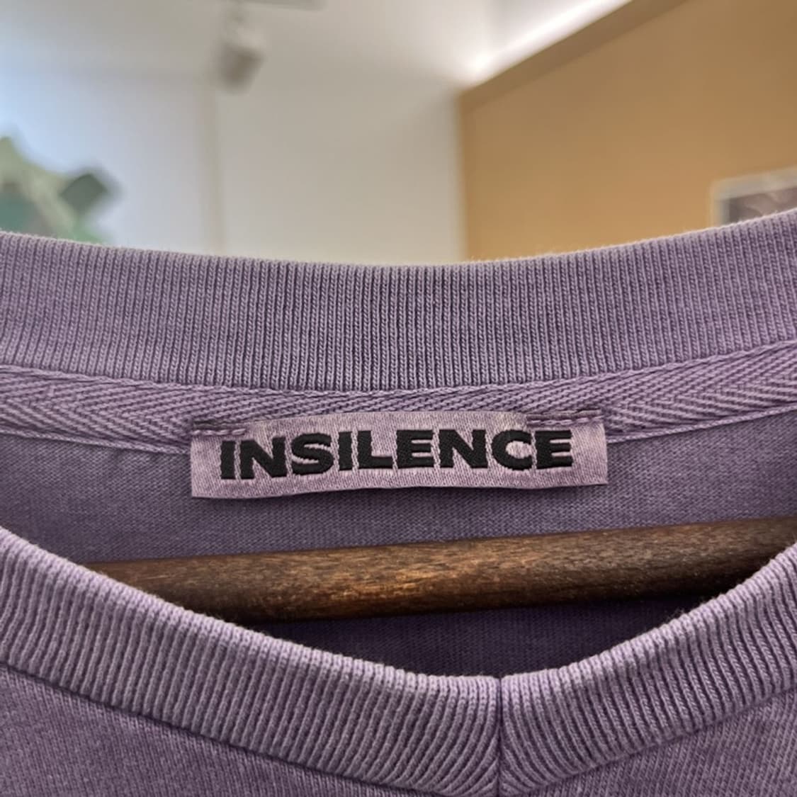 인사일런스 아플리케 그런지 딥퍼플 포도맛 롱슬리브 S C10655 상품이미지5