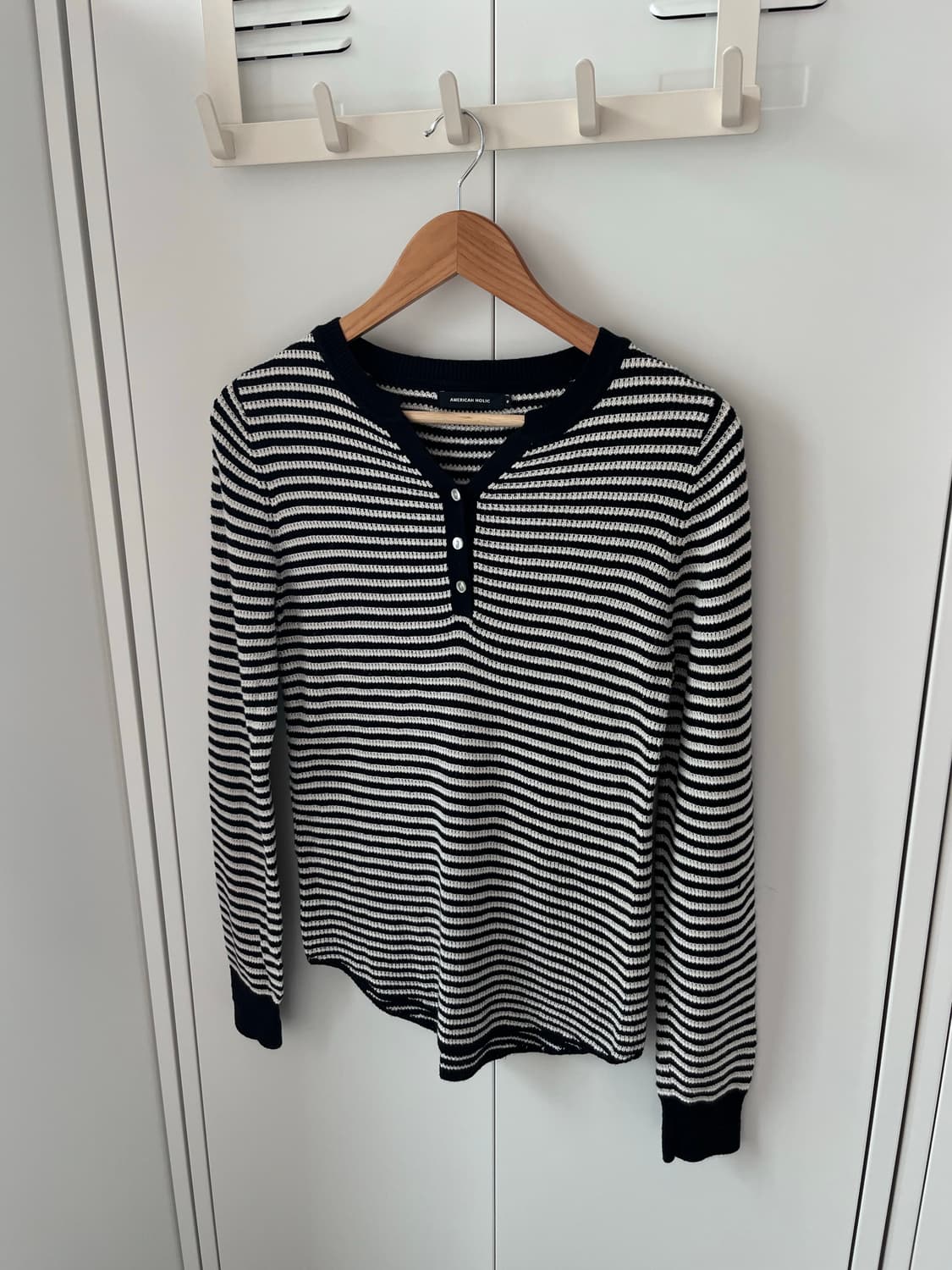 American holic 아메리칸홀릭 줄무늬 롱 슬리브 상품이미지8