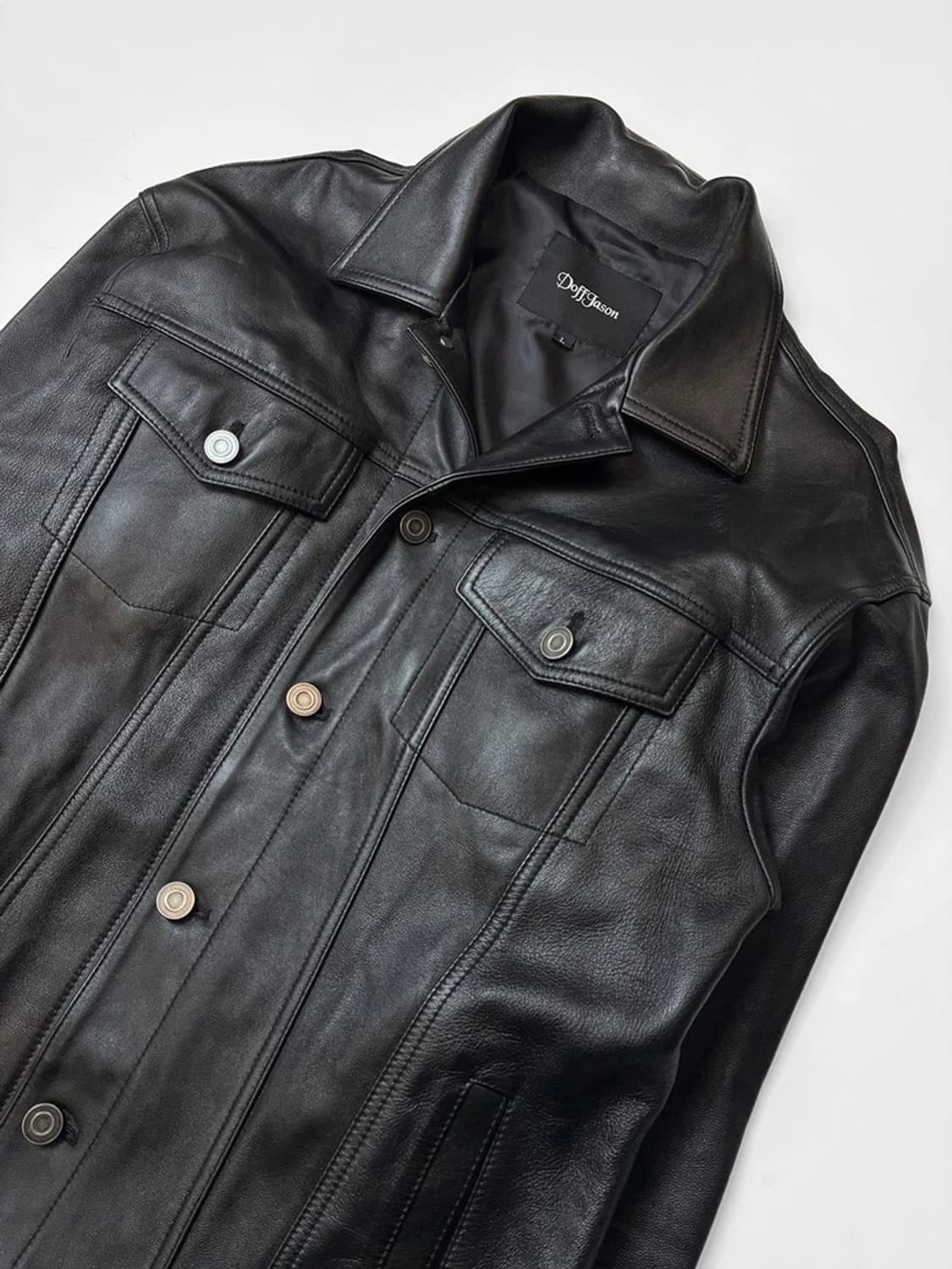 도프제이슨 100% 양가죽 트러커 자켓 PN5647 상품이미지2