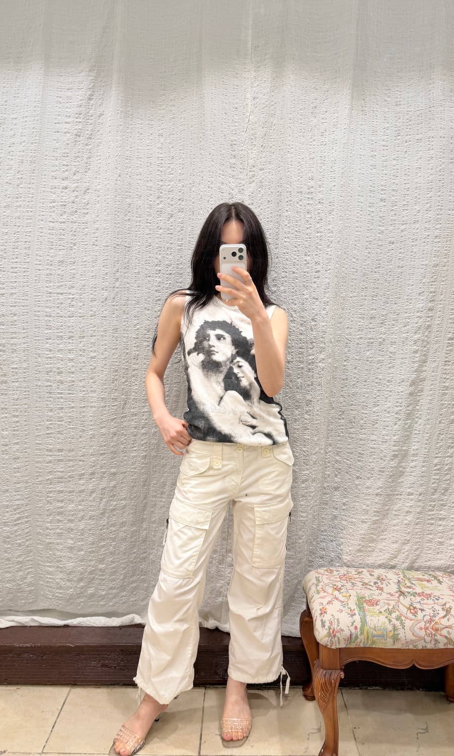 White cargo 2-way pants 상품이미지8
