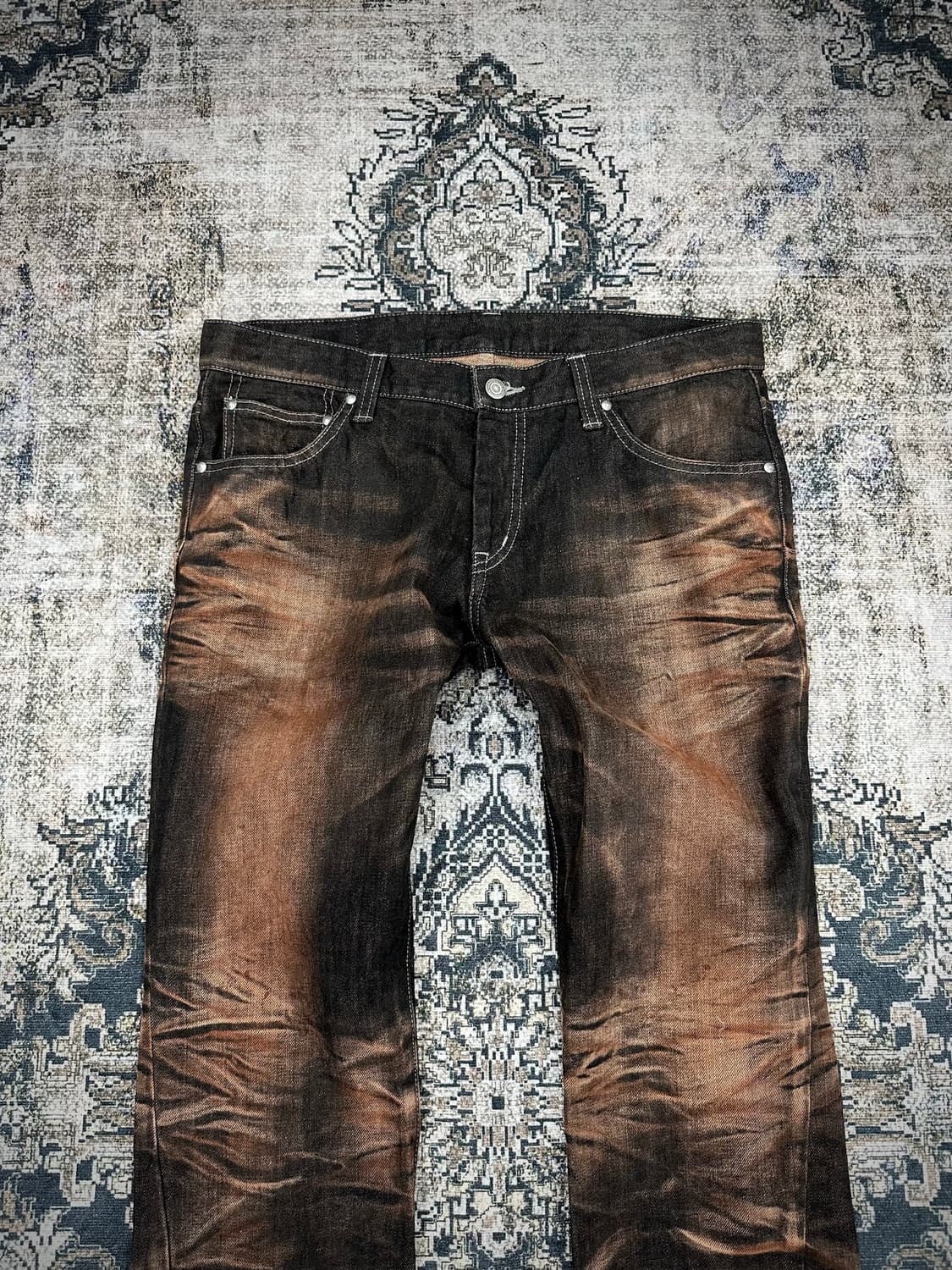 Tornado mart brown washed bootscut jeans 상품이미지2