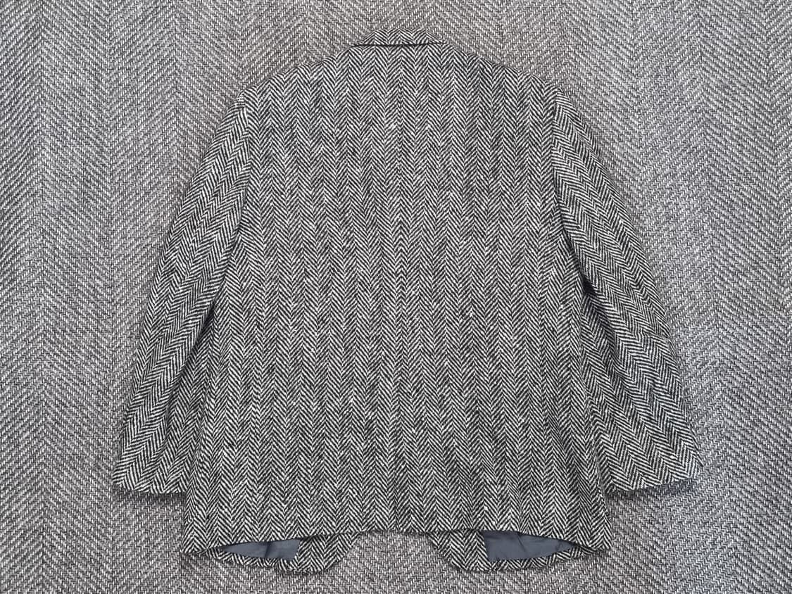 후카키유니버스 — 블랙 헤링본 트위드 자켓 상품이미지3