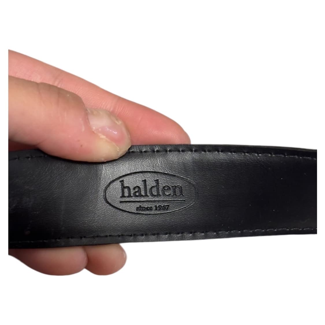 [무배/실물O] 할렌 스퀘어 빈티지 실버버클 소가죽 벨트 블랙 상품이미지8