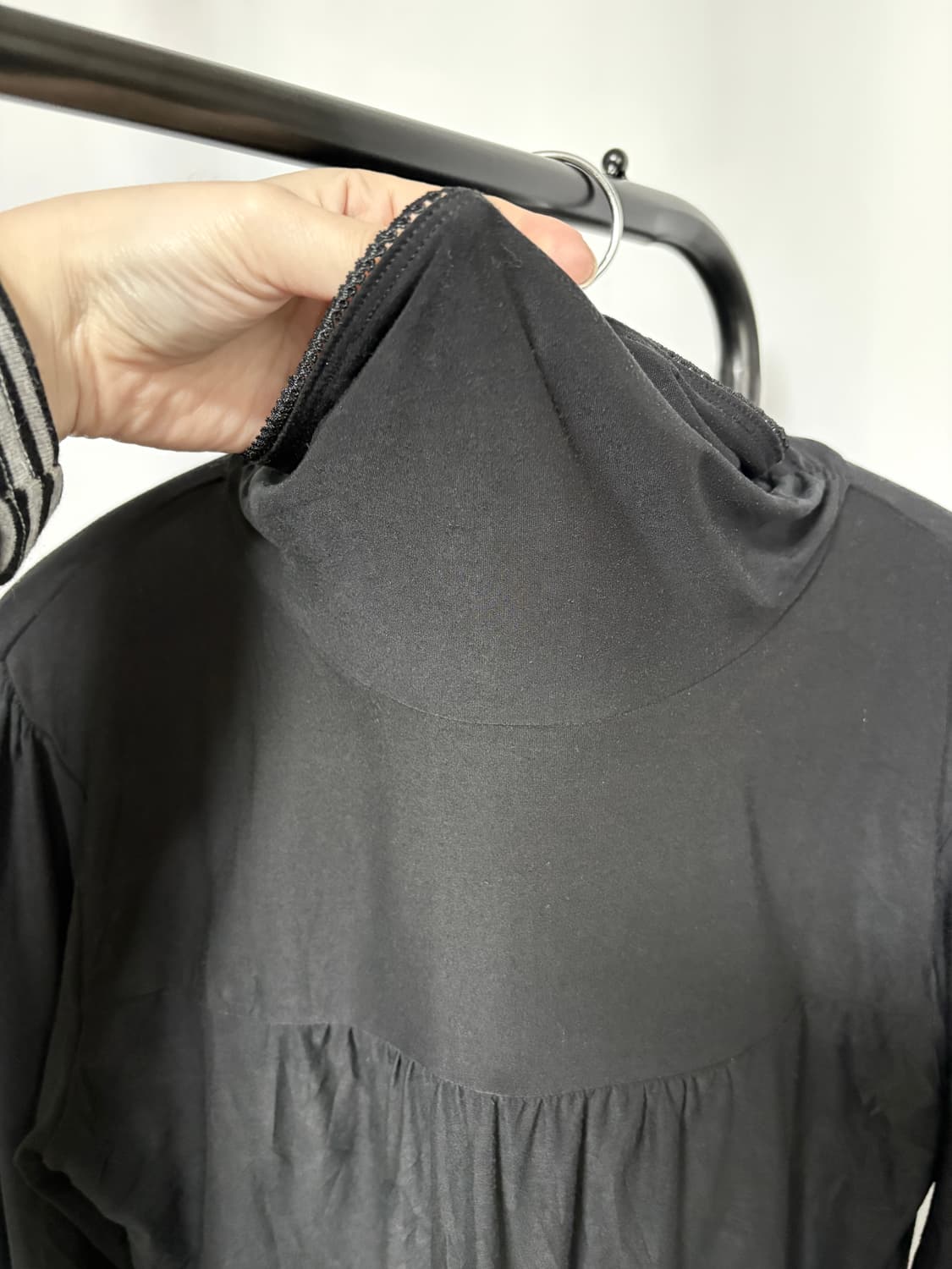 셔링 목폴라 티셔츠 상품이미지5