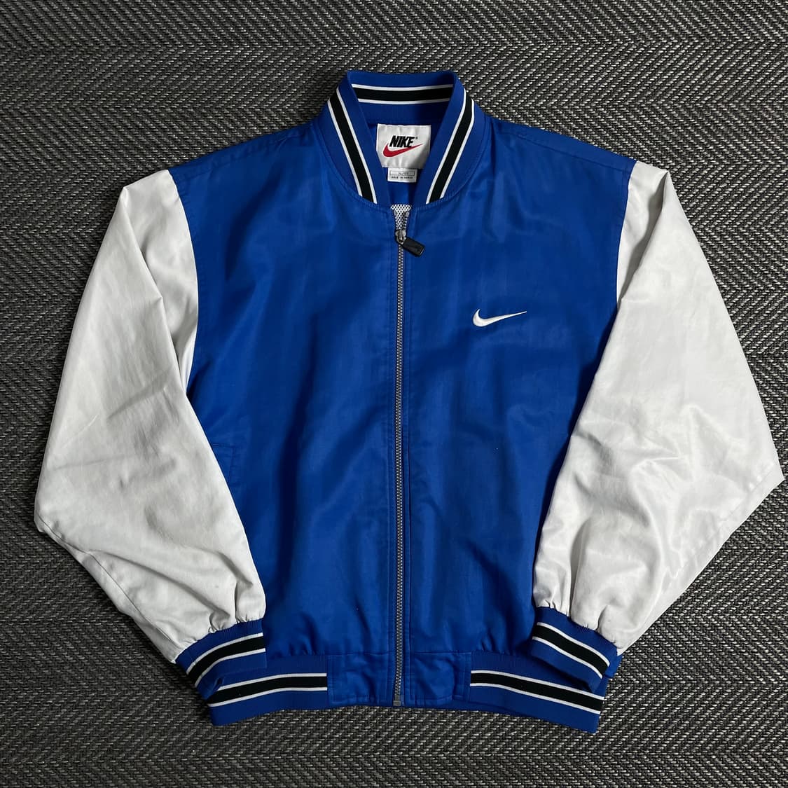 90s 나이키 올드스쿨 빅로고 베이스볼 바시티 자켓y 2957 상품이미지4