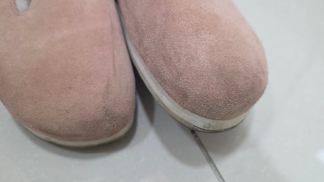버켄스탁 보스턴 퍼 핑크 슬리퍼 245사이즈 (고급 비브람 밑창 완료) 상품이미지4