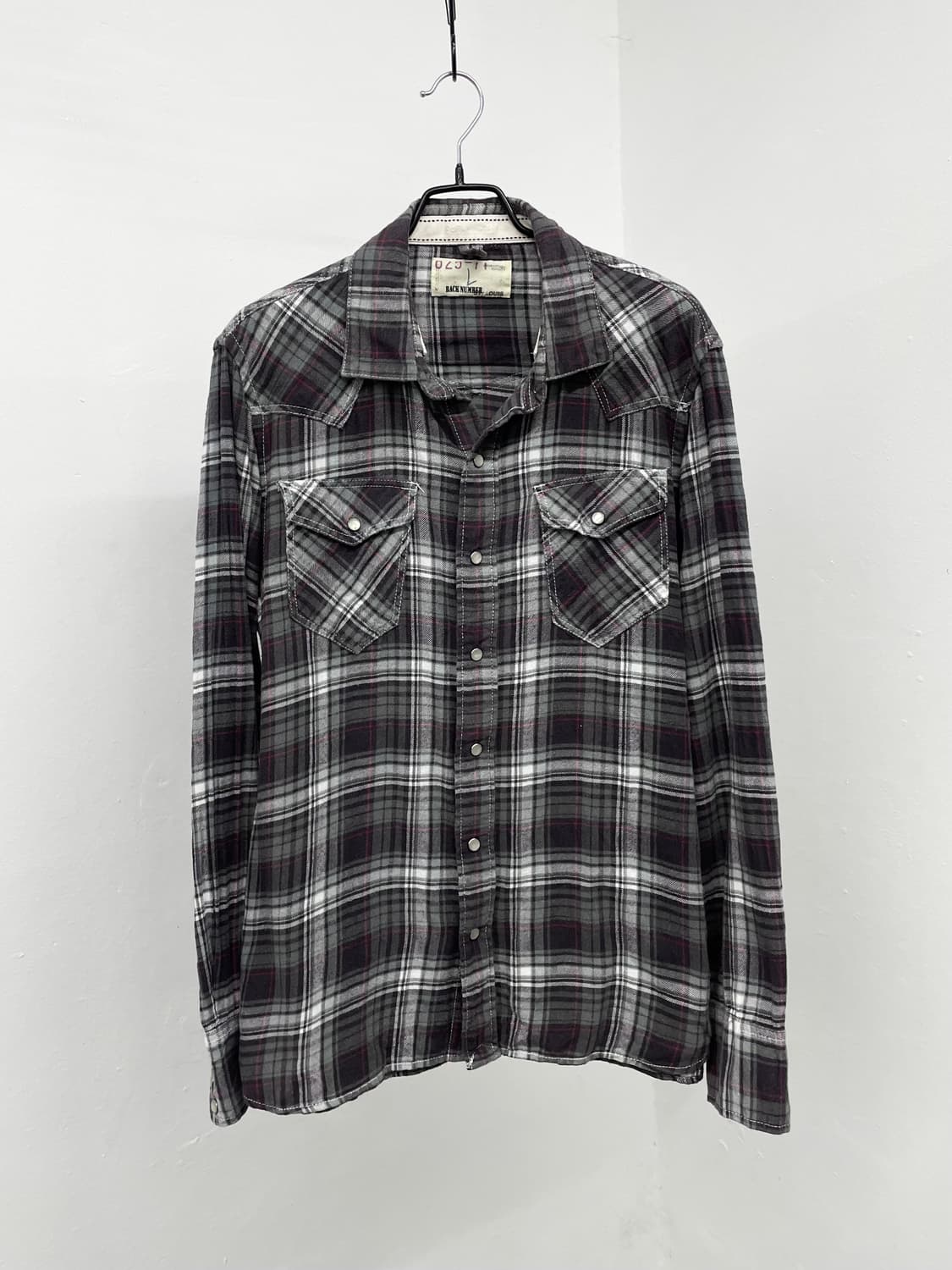 펑크 체크 버튼 셔츠 상품이미지5