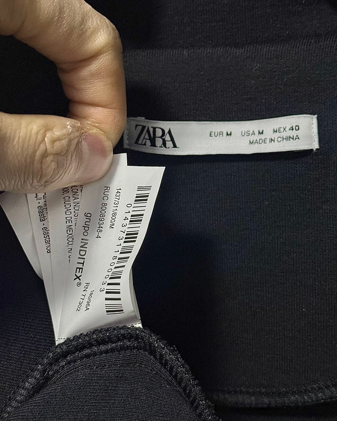 자라 네이비 남색 봄버 블루종 집업 카라 투웨이 M 95 미니멀 점퍼 상품이미지6