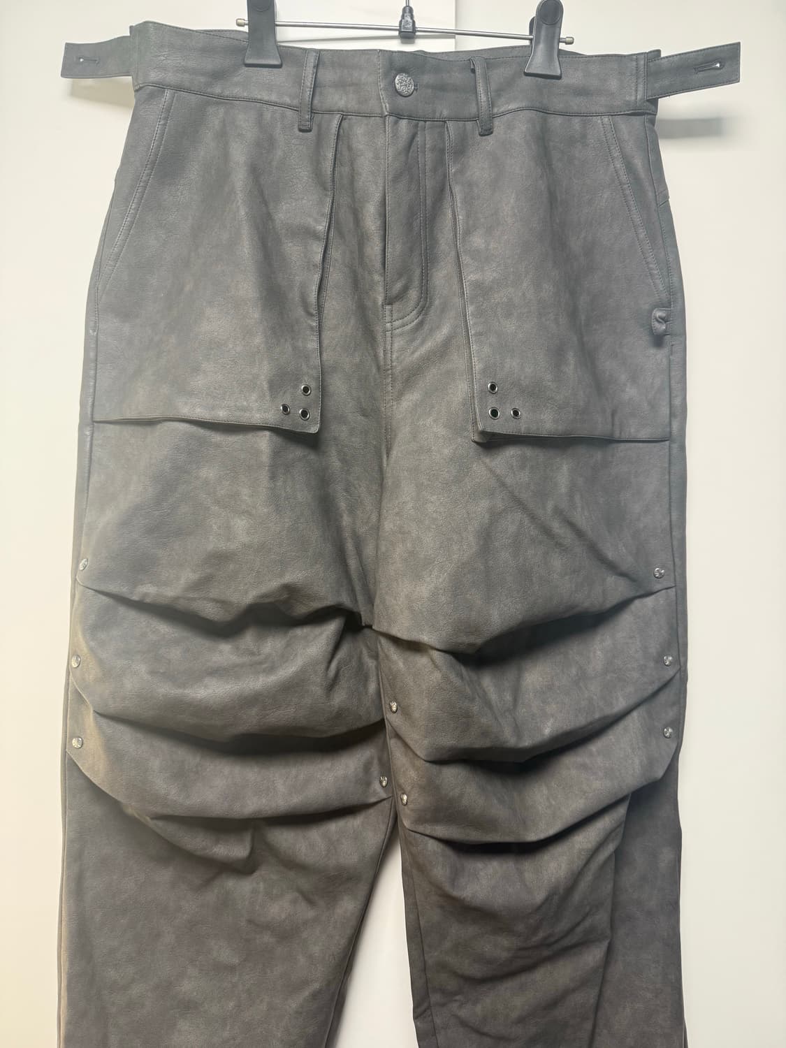 아이돈워너셀 히비키 비건 레더 팬츠 (2) 상품이미지3