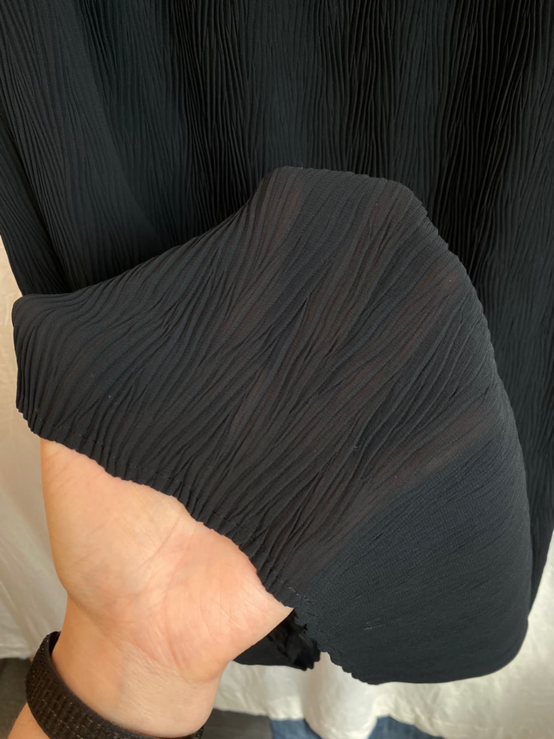 BELLEBALARD블랙플리츠밴딩스커트(L)/ 10860 상품이미지7