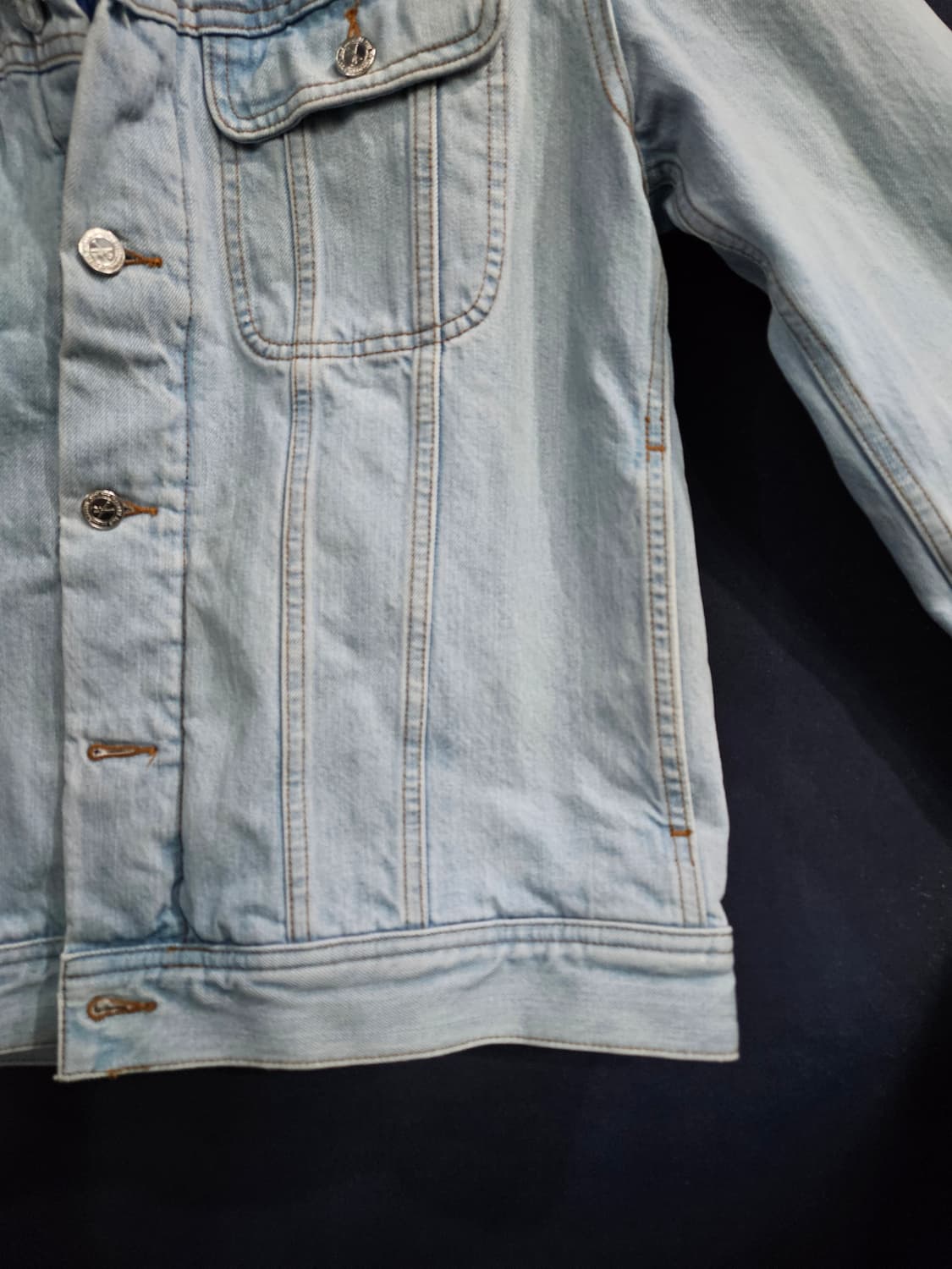 A.P.C 아페쎄 라이트블루 남성 슬림핏 100 데님자켓  상품이미지6