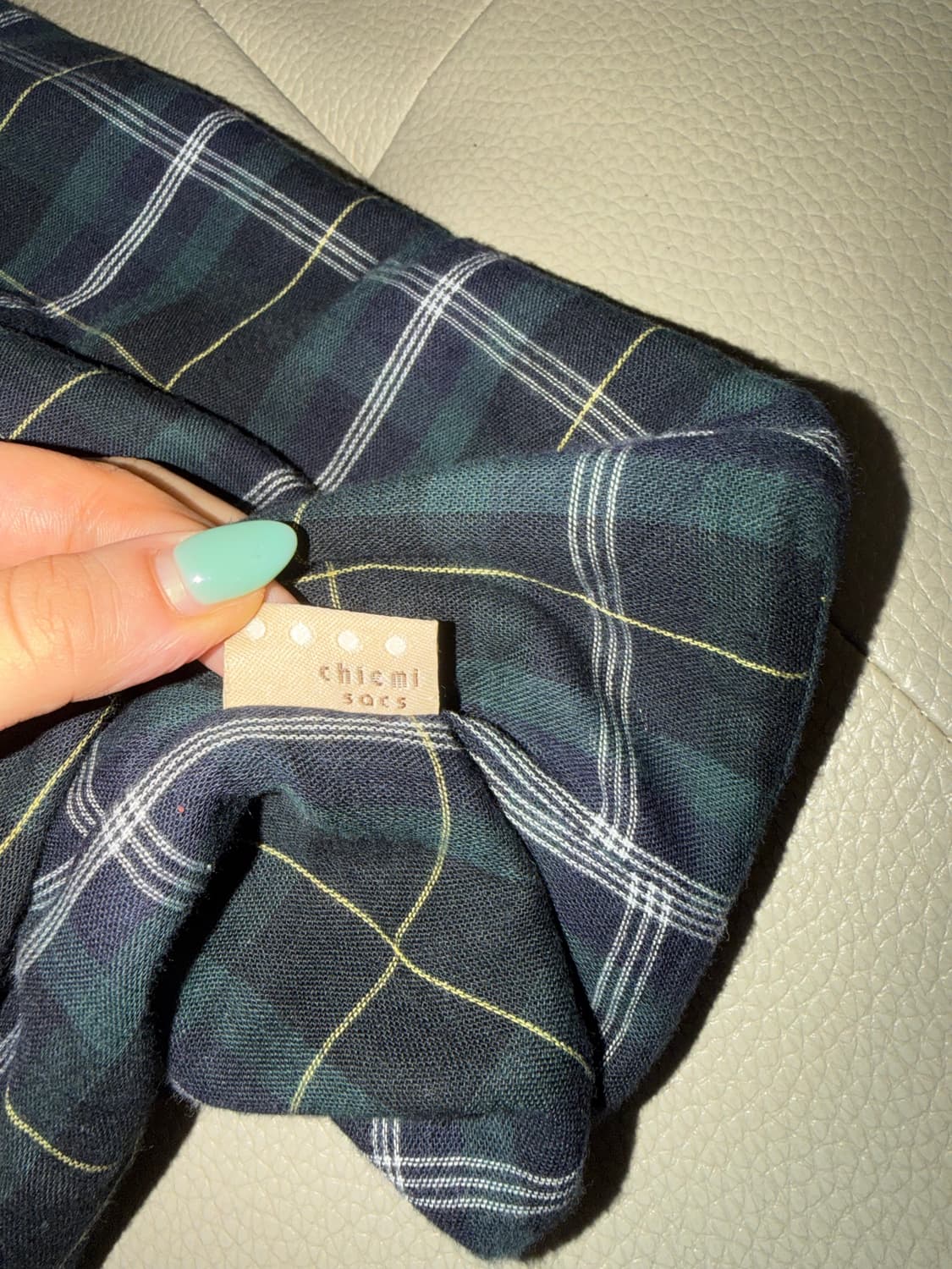 check pattern tree point tote bag 상품이미지5