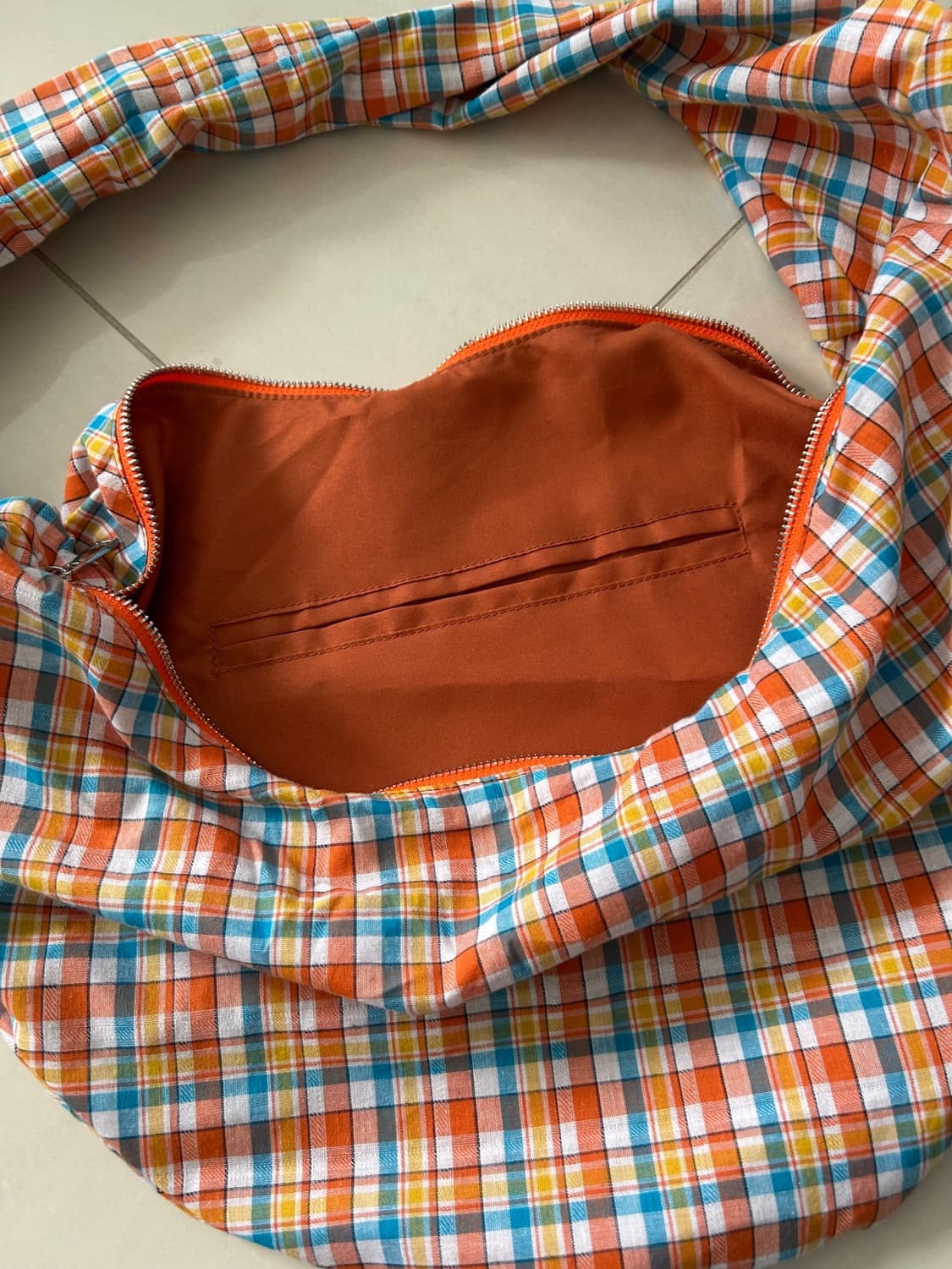 Check round eco bag 가방 상품이미지3