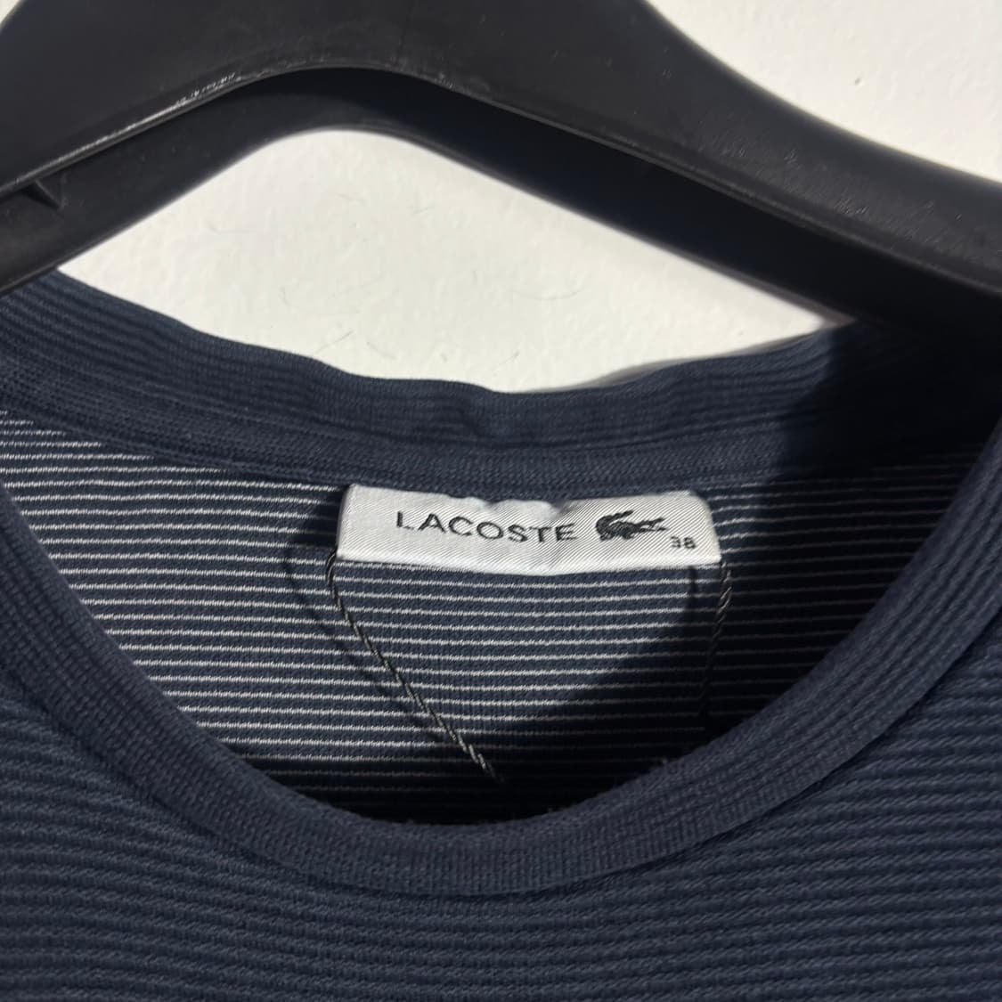 라코스테 네이비 스트라이프 긴팔 티셔츠 상품이미지3