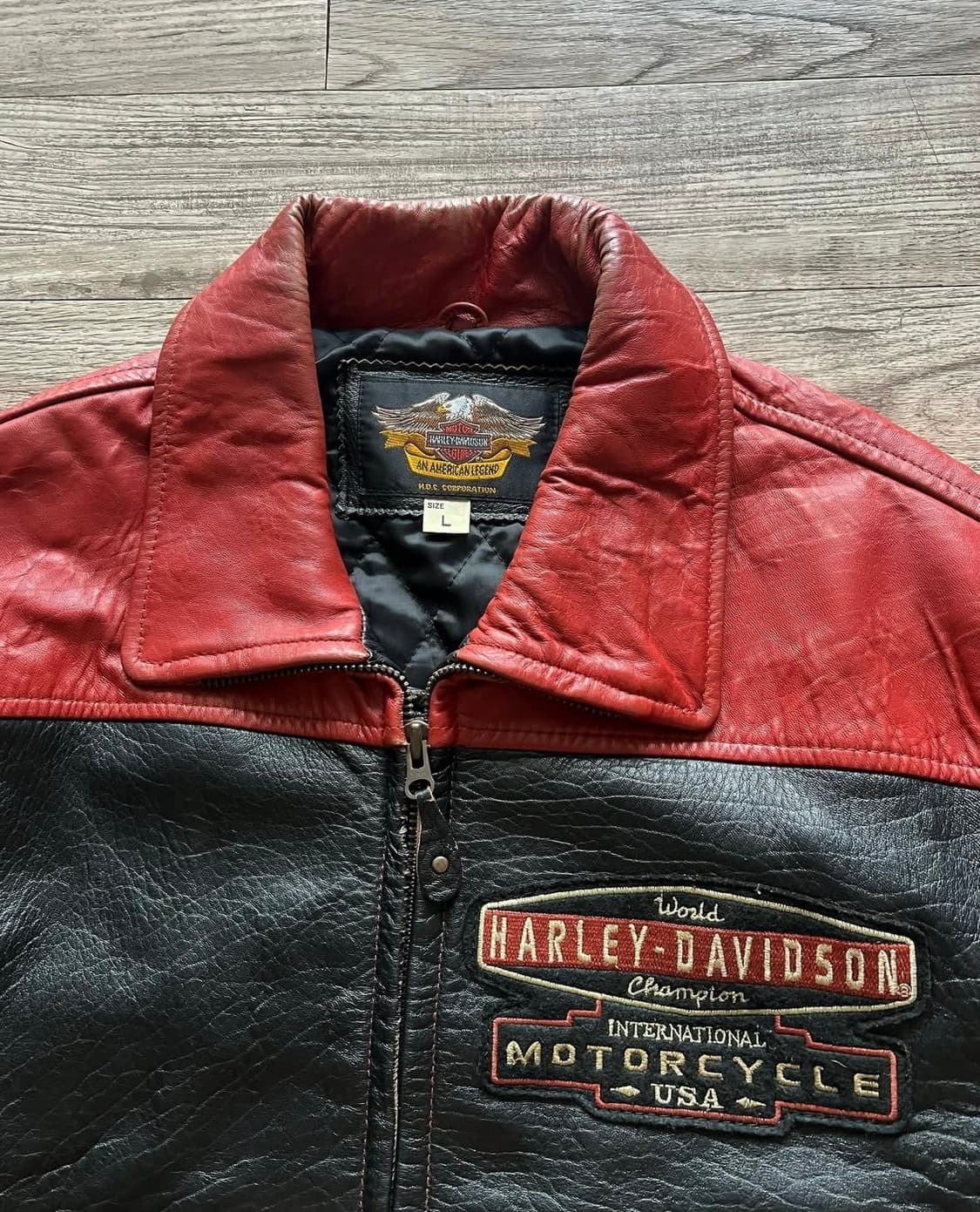 90s Harley Davidson Leather Jacket 상품이미지6