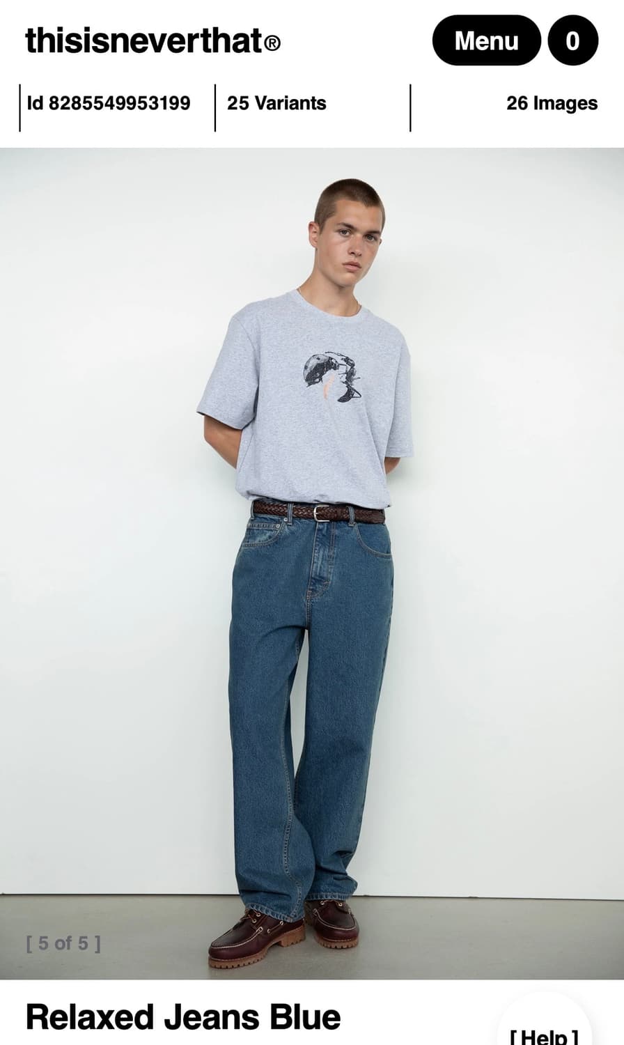 디스이즈네버댓) Relaxed Jeans Blue M 상품이미지1