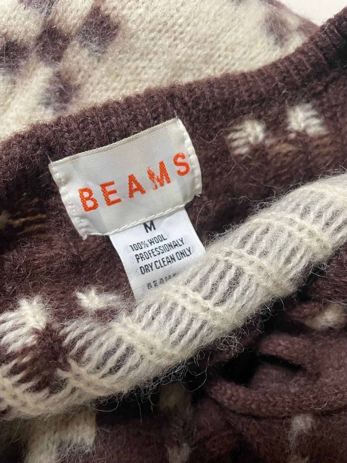 BEAMS WOOL NORDIC Sweater 상품이미지6