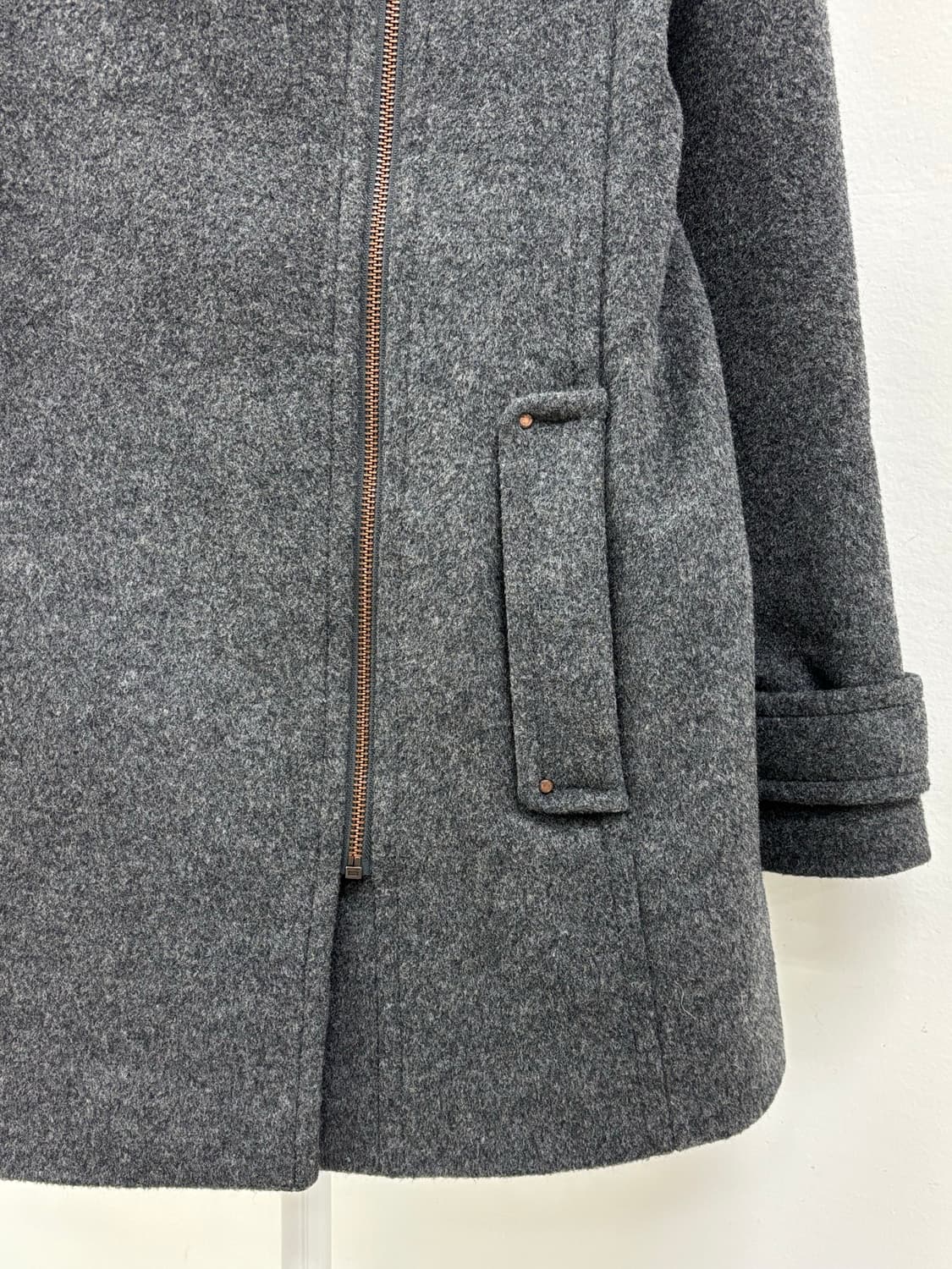 빈티지 차콜 하프 코트 상품이미지8