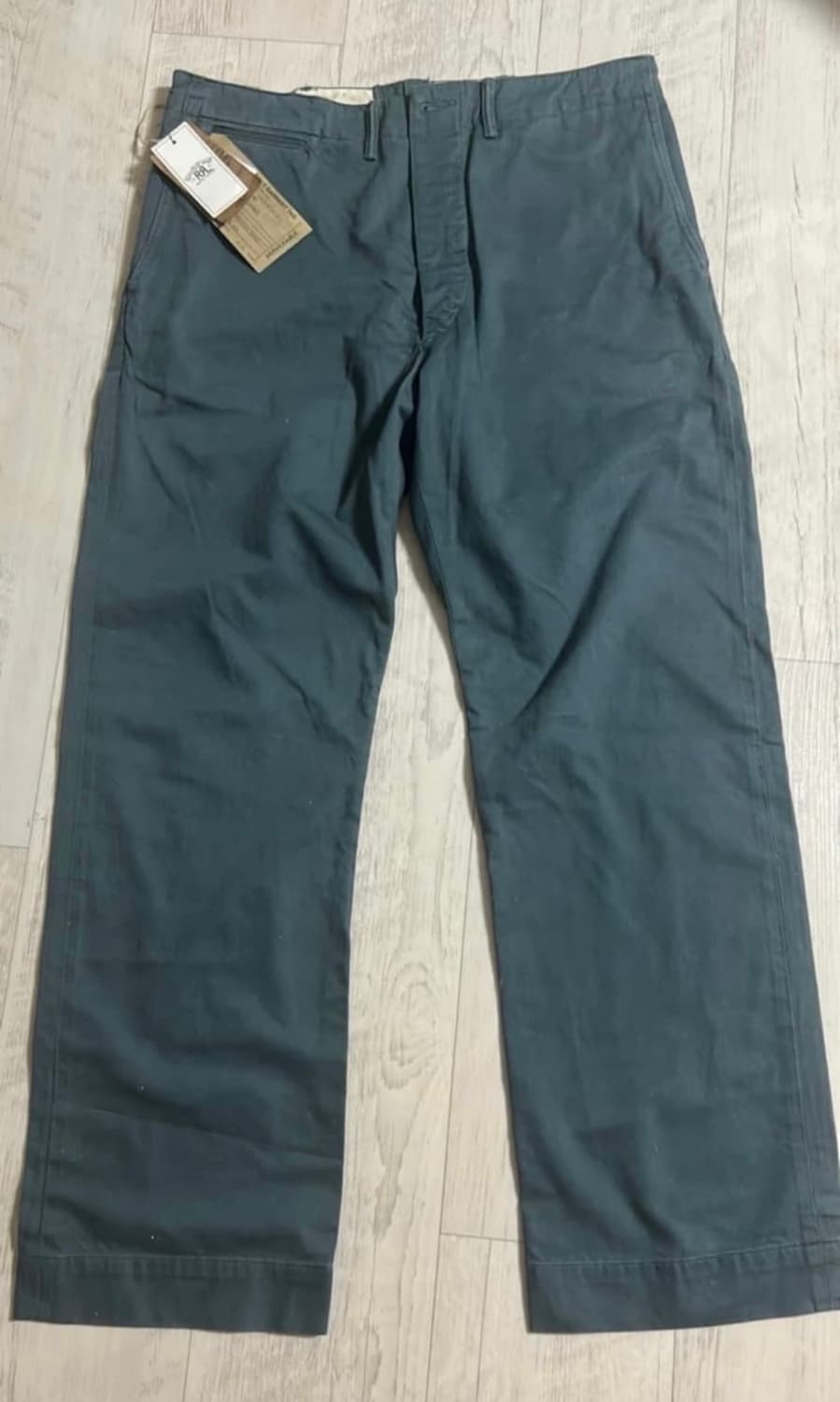 RRL 그린 필드 스트레이트 핏 치노 팬츠 33 32 새상품 상품이미지1