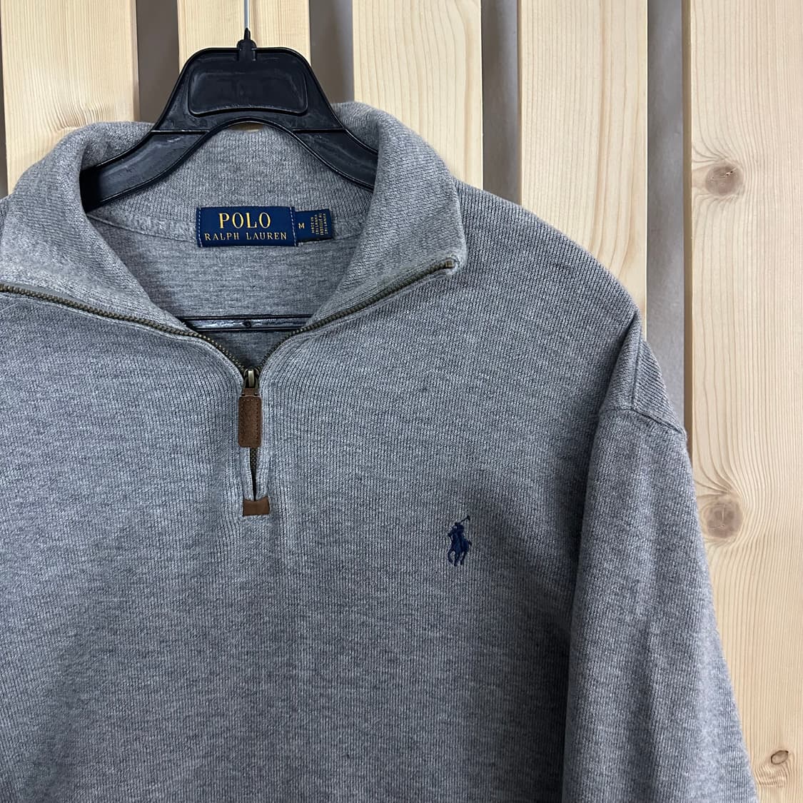 (M) 폴로 랄프로렌 그레이 반집업 맨투맨 상품이미지3