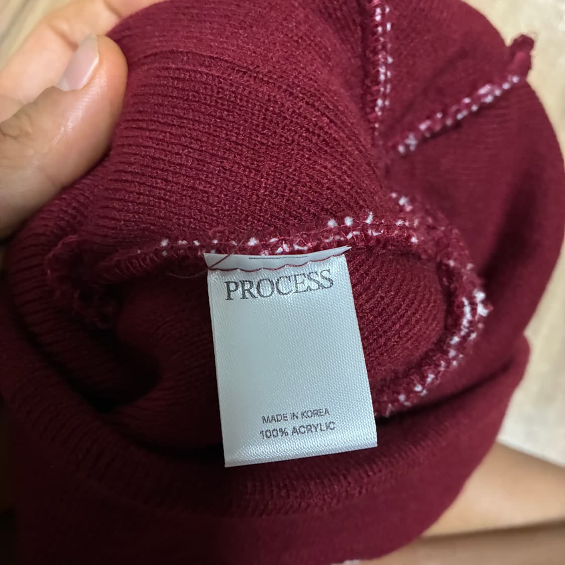 [새상품] 프로세스 버건디 비니 상품이미지3