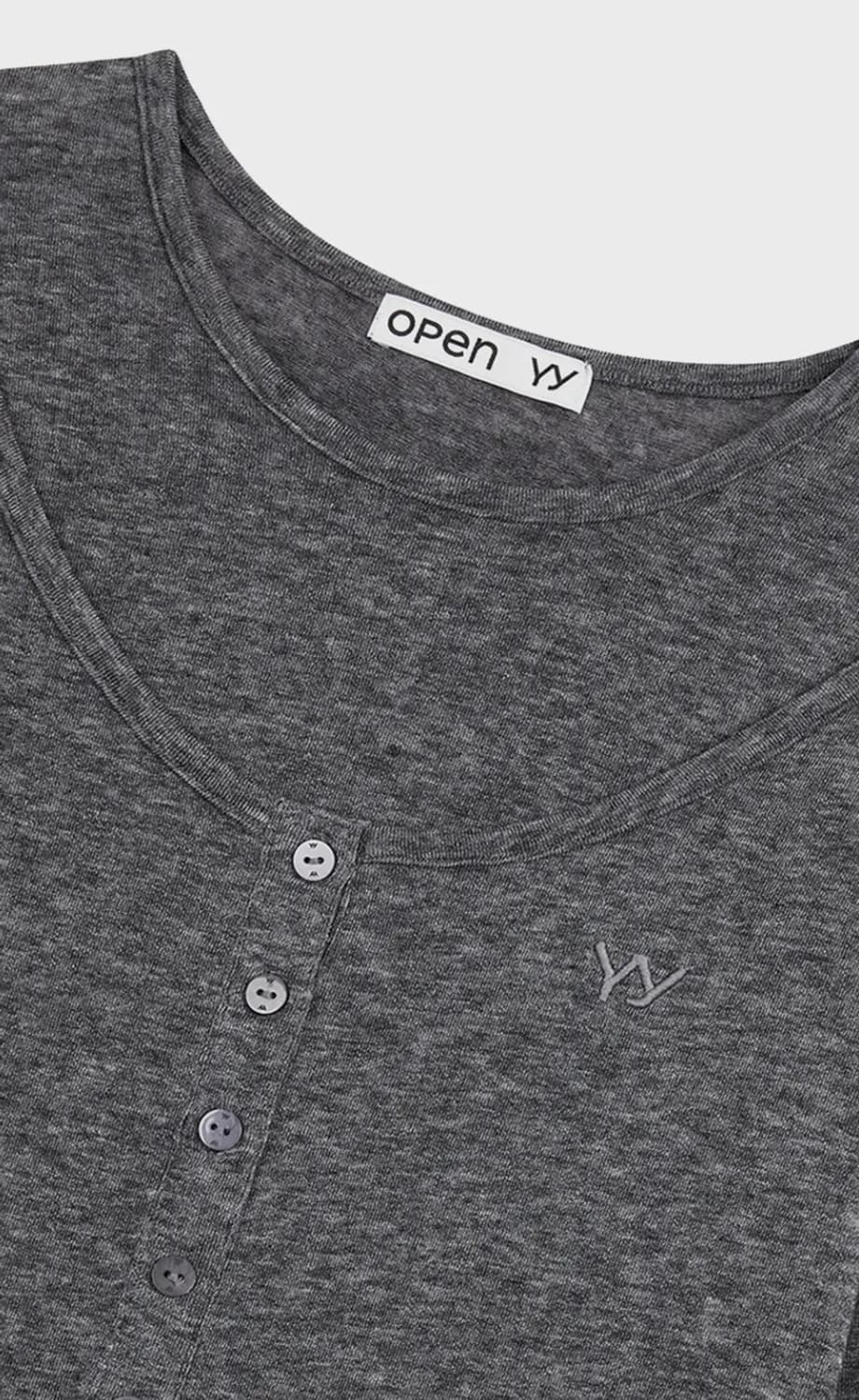 openyy 오픈와이와이 헨리넥티 레이어드티 상품이미지4