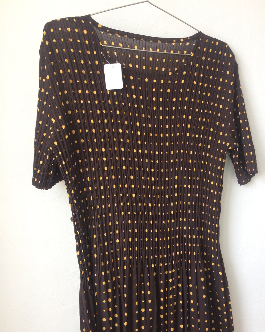 Dot pattern pleats onepiece 상품이미지6