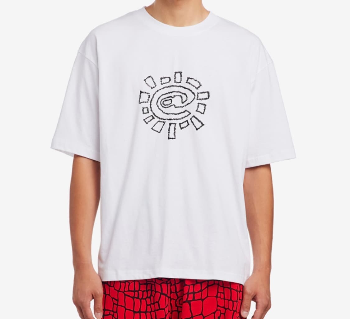 Adwysd SKETCHY @SUN T-SHIRT WHITE 상품이미지1