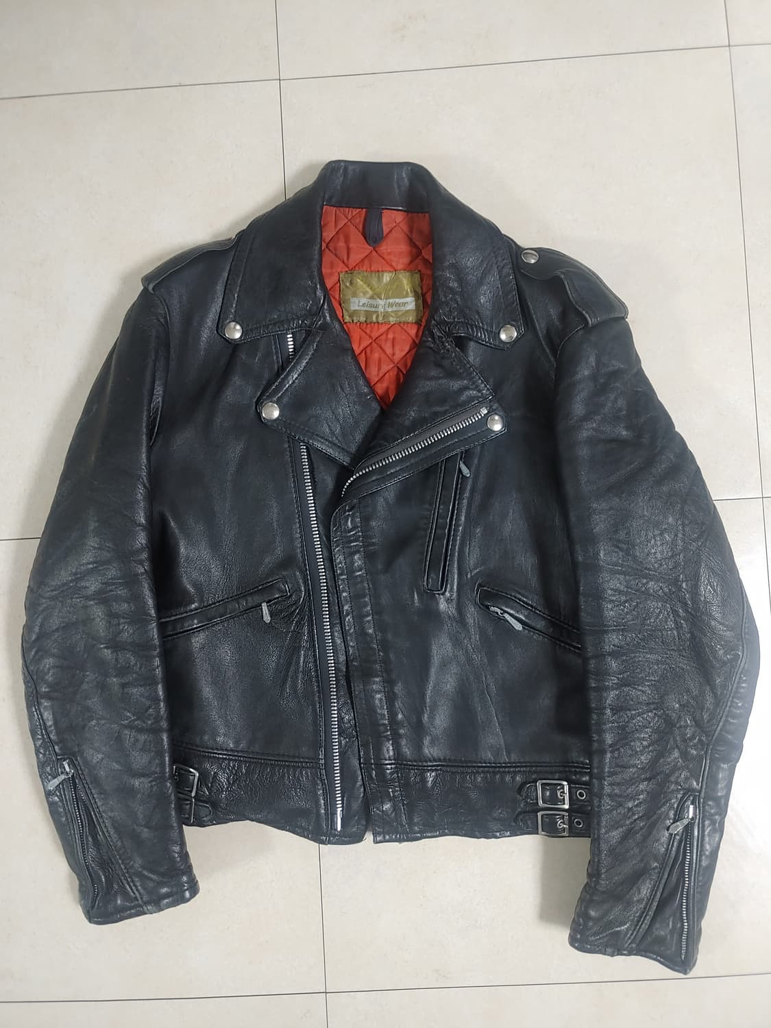 70s Mascot 블랙나이트 라이더자켓 상품이미지1