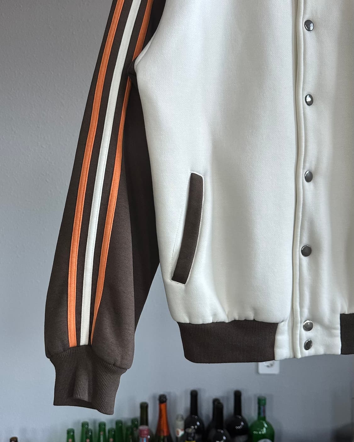 [L]아디다스 오리지널 브라운 코튼 바시티 자켓 상품이미지5