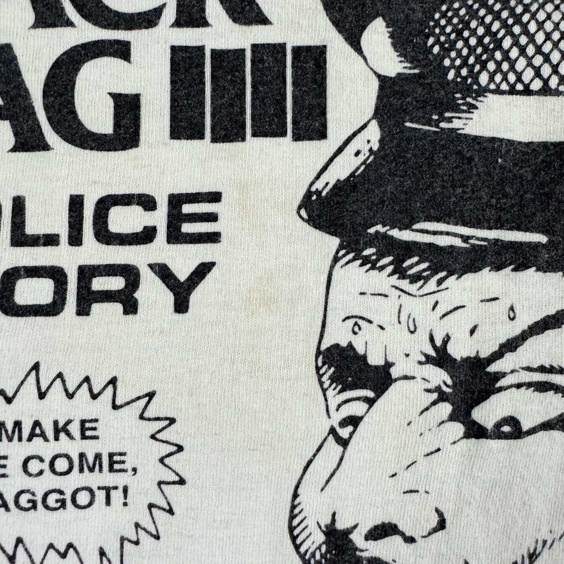빈티지 00s Black Flag 블랙 플래그 폴리스스토리 티셔츠 상품이미지7
