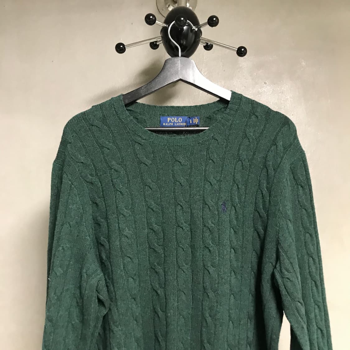 폴로 랄프로렌 케이블 니트 그린 L 상품이미지2