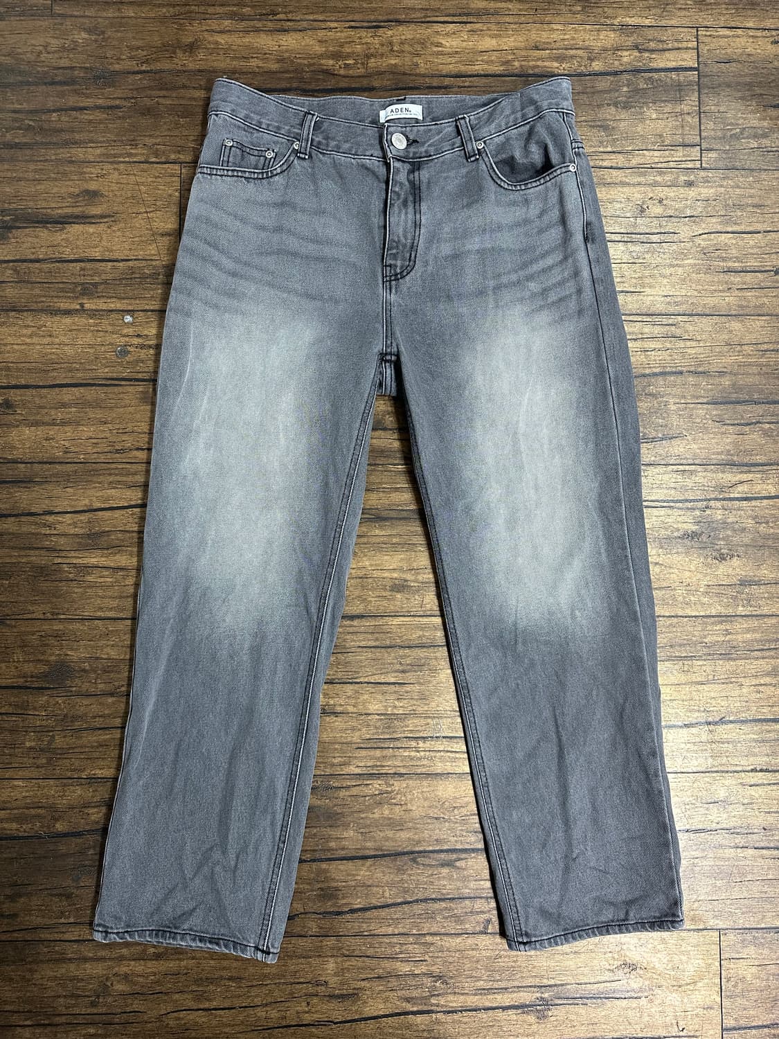 에이든 그레이 워싱 데님 팬츠 33사이즈 상품이미지1