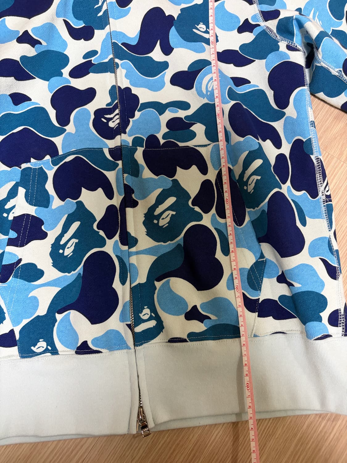 베이프 샤크 후드 블루 m 상품이미지9