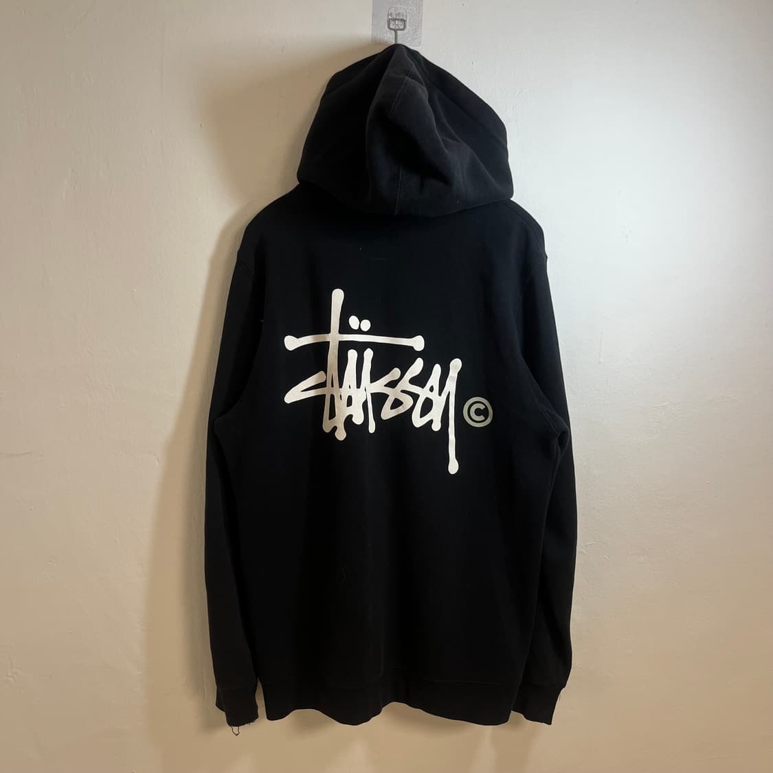 Stussy stock logo hoodie zip-up 상품이미지7