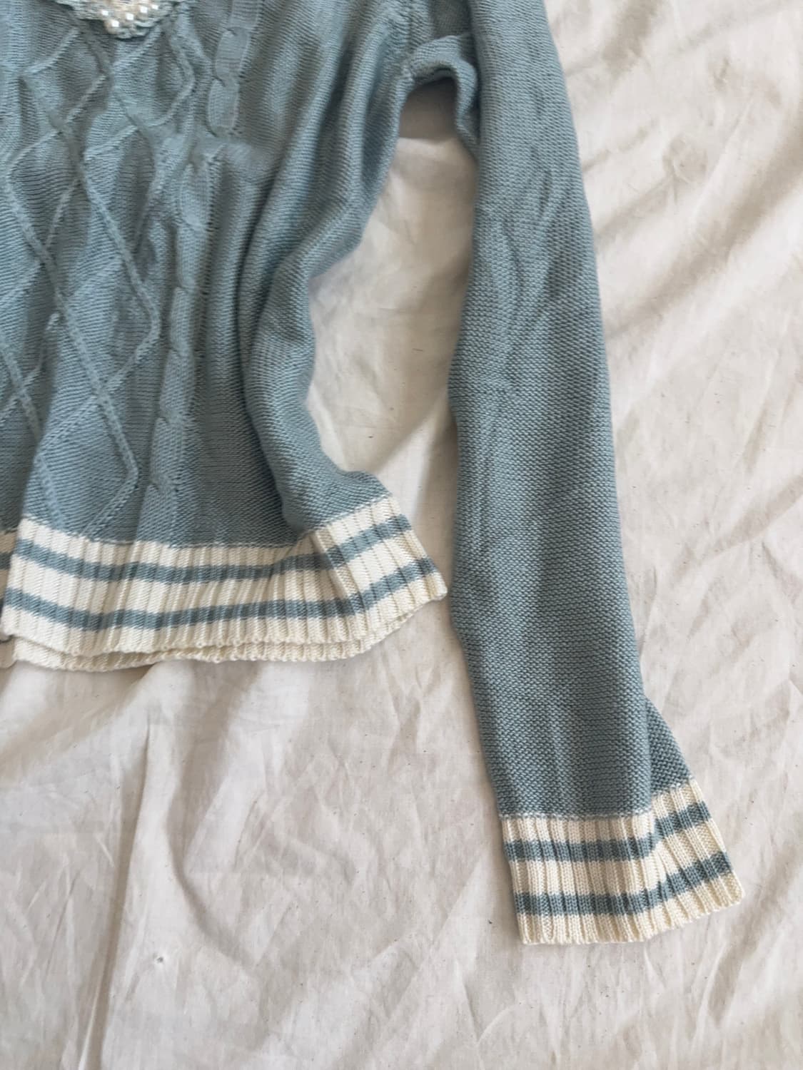 엑시즈팜 러블리 모리 프레피 니트  상품이미지4