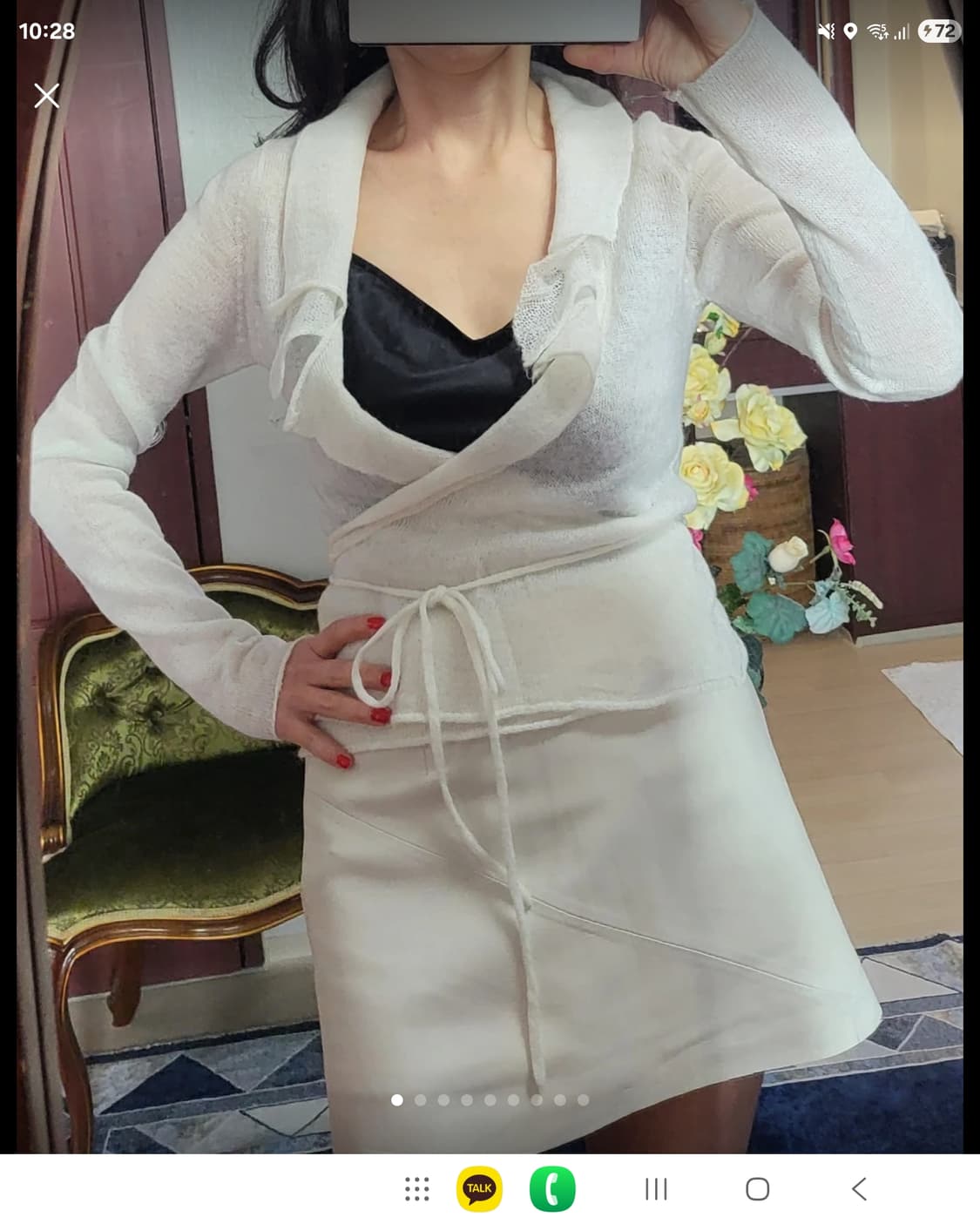 스페인 수입 망고 MNG 랩 가디건 아이보리  상품이미지3