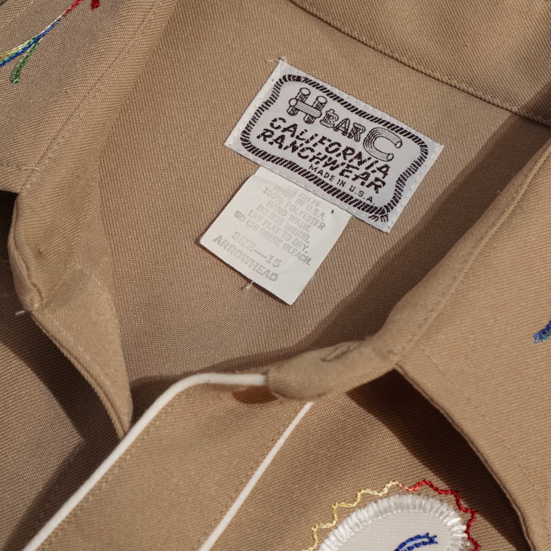 H bar C 1970s 오리지널 랜치웨어 웨스턴 셔츠 상품이미지7