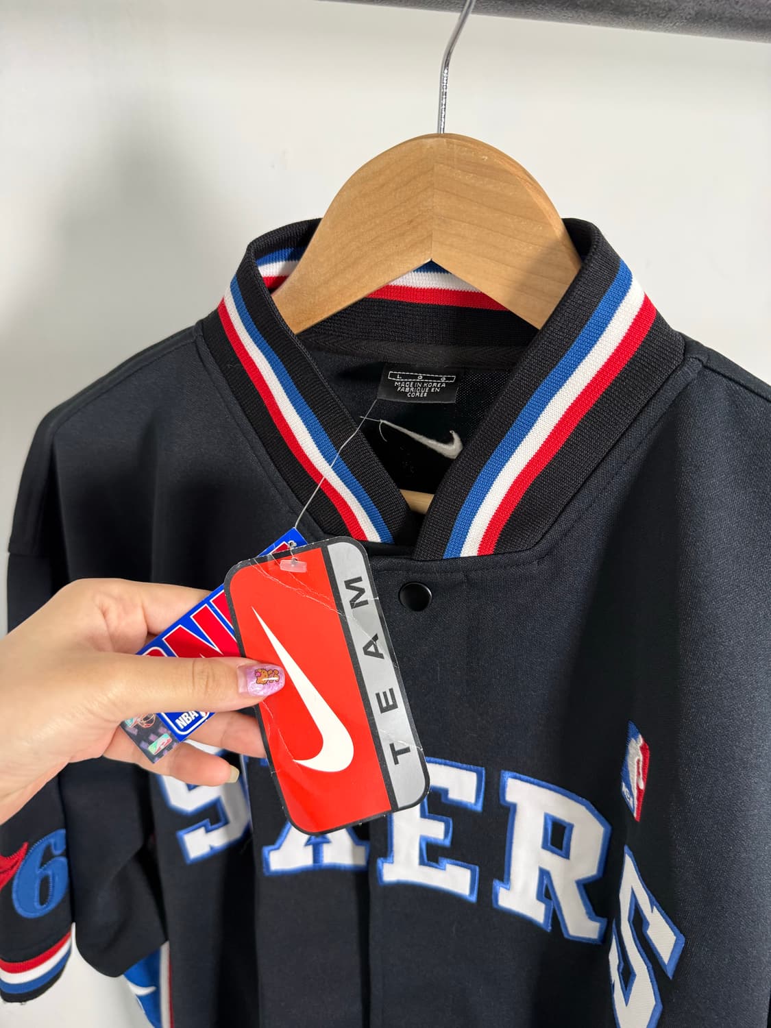 나이키 90‘s 필라델피아 76ers 슈팅 반팔져지 상품이미지5