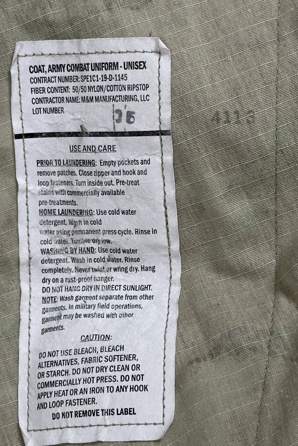 미군 OCP 멀티캠 전투복 상의 (S/R) (M) 상품이미지9