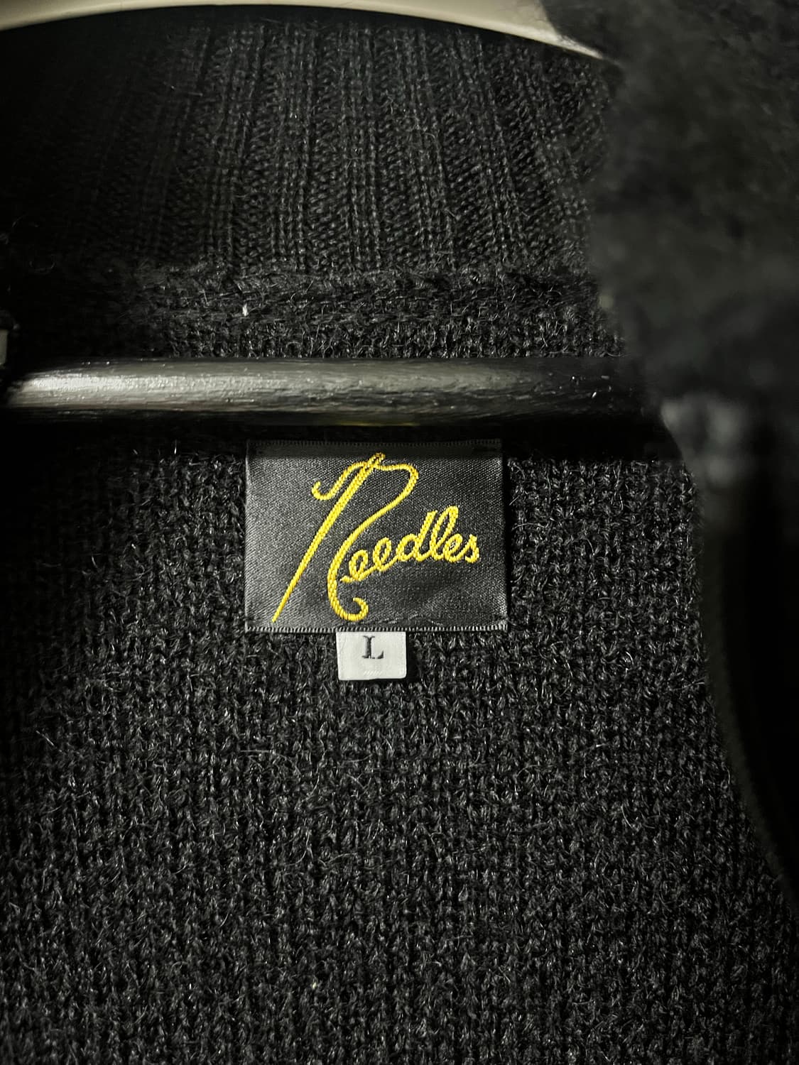 니들스 집 모헤어 가디건 블랙 L 상품이미지4