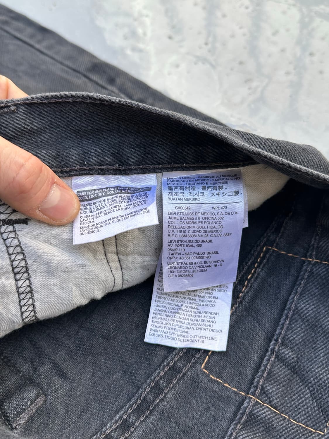 [리바이스] •Levi's 505 Black Denim 상품이미지6