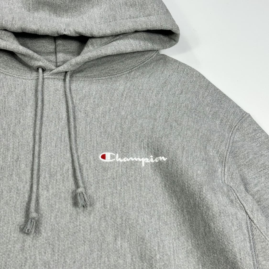 챔피온 리버스위브 그레이 헤비 코튼 후드티 (실측 XL) 상품이미지3