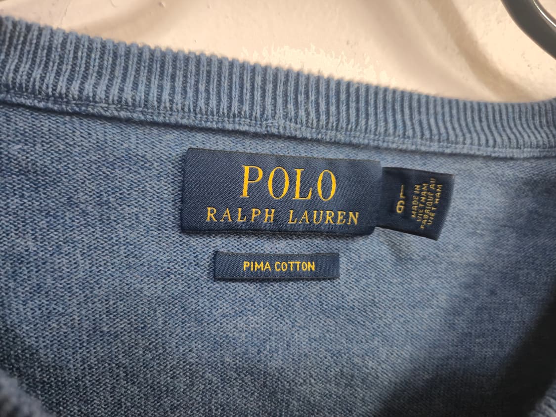 폴로 랄프로렌 V넥 니트 하늘색 상품이미지3