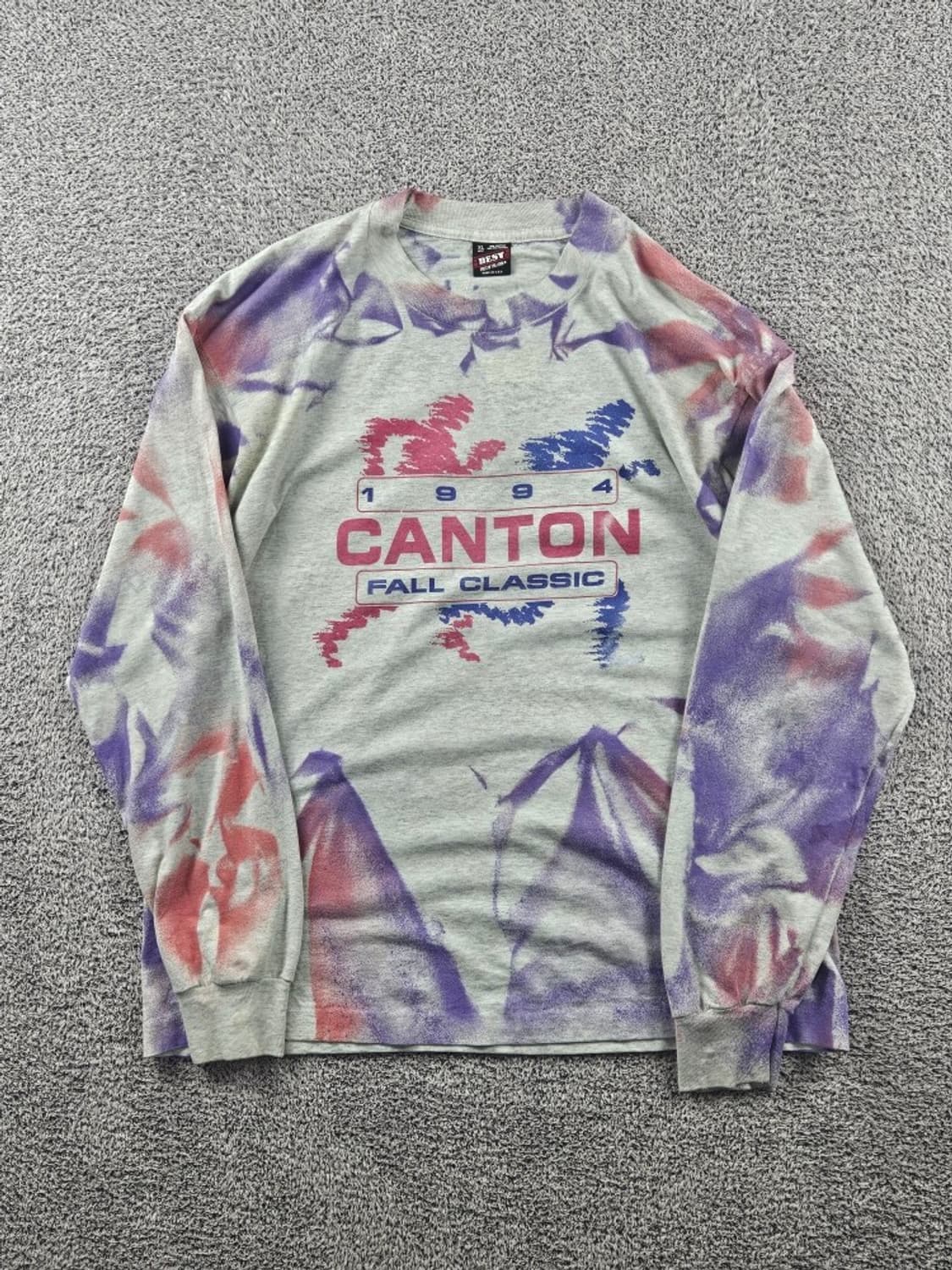 8~90s USA프룻오브더룸 커스텀 싱글스티치 롱슬리브(XL)/11427 상품이미지2