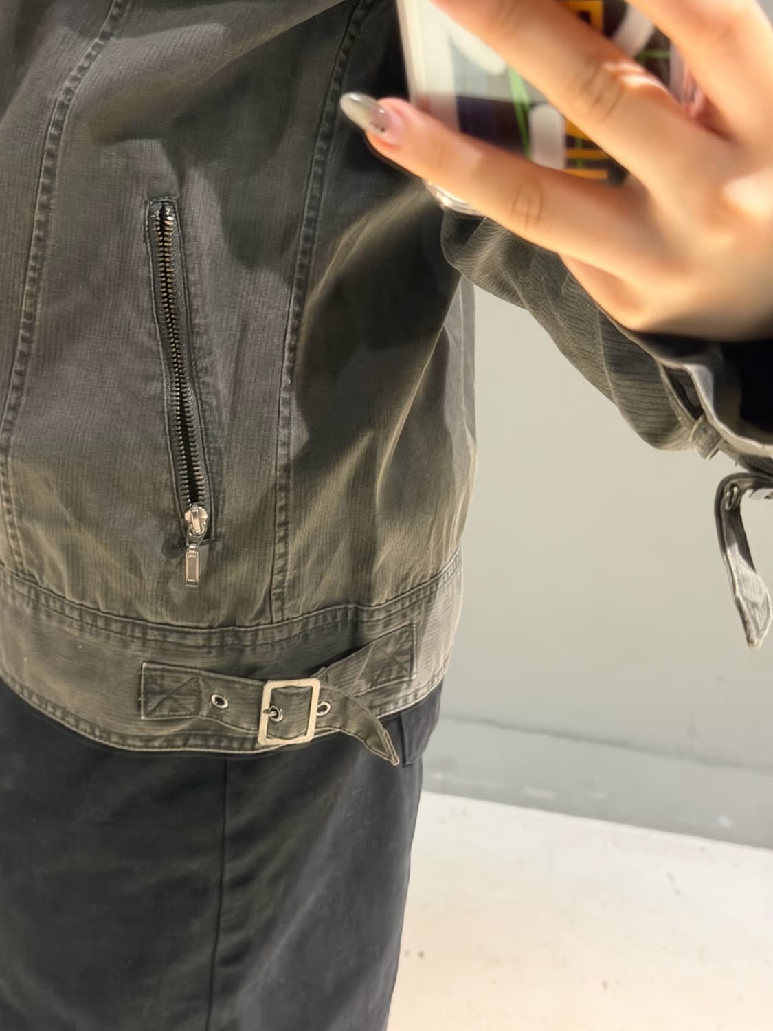 neck buckle point high-neck jacket 상품이미지5