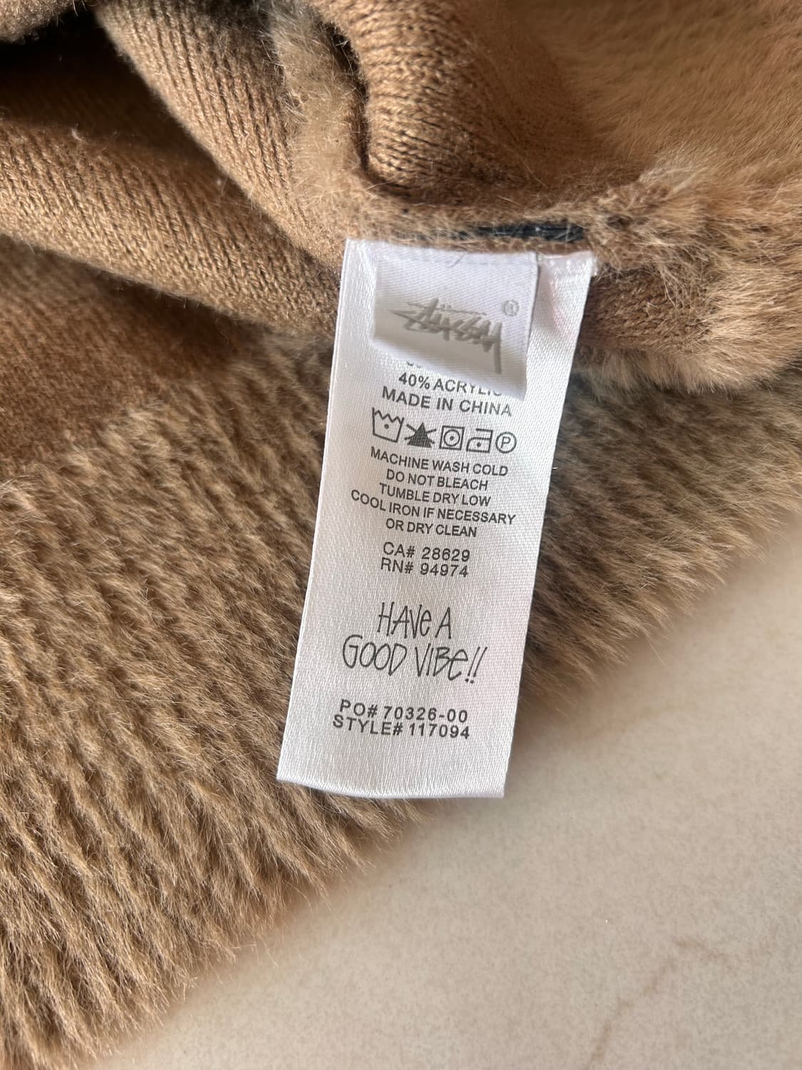 Stussy 스투시 샤기 (쉐기) 가디건 토프 M 상품이미지4