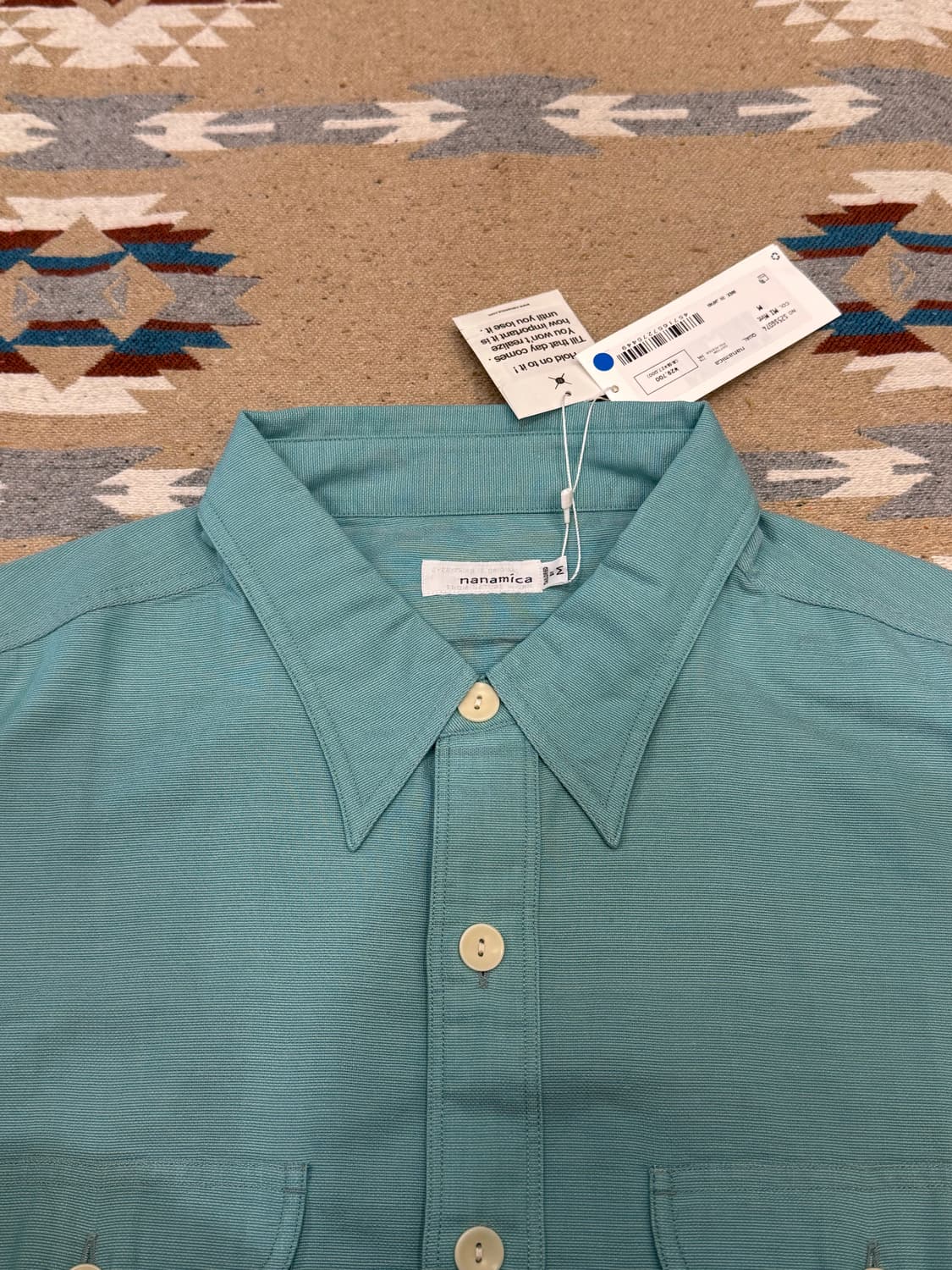 [M][100] 나나미카 유틸리티 파나마 셔츠 민트 상품이미지2